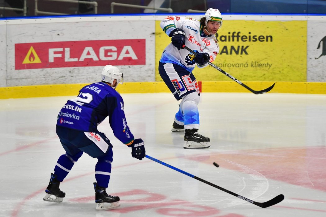 Hokejová legenda Jaromír Jágr v dresu svého milovaného Kladna.