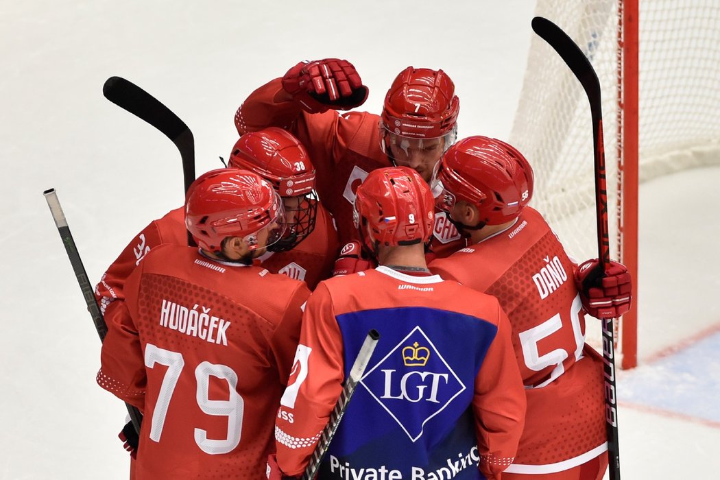 Oceláři slaví branku v domácím klání proti švédské Skelleftee