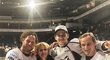 Zkušený hokejista Radek Duda přijel do Kanady podpořit mladého útočníka Jakuba Lauka, který v Kanadě vyhrál prestižní Memorial Cup