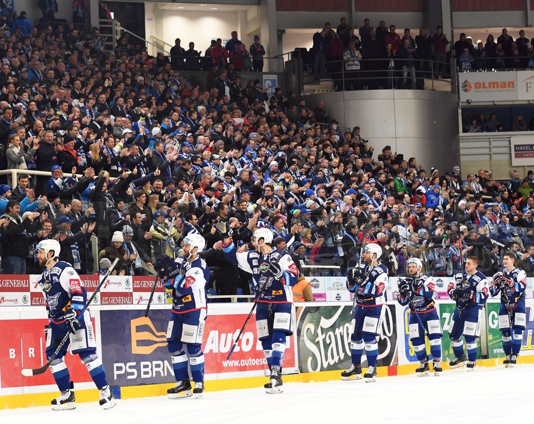 Fanoušci Komety děkují svým hokejistům za výkony ve čtvrtfinále a postup