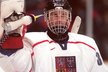 Hokejový brankář Dominik Hašek při olympijském turnaji v Naganu