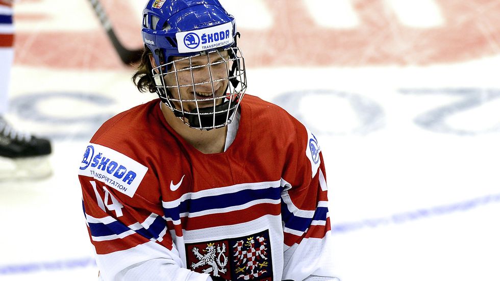 Pavel Zacha na juniorském MS