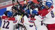 Čeští hokejisté do dvaceti let se radují z úvodního vítězství nad Finskem
