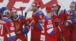 Hokejisté Ruska se radují z vydřené výhry nad Švédskem na úvod Channel One Cupu