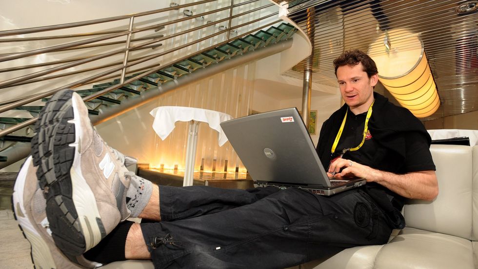 Patrik Eliáš při on-line rozhovoru pro deník Sport