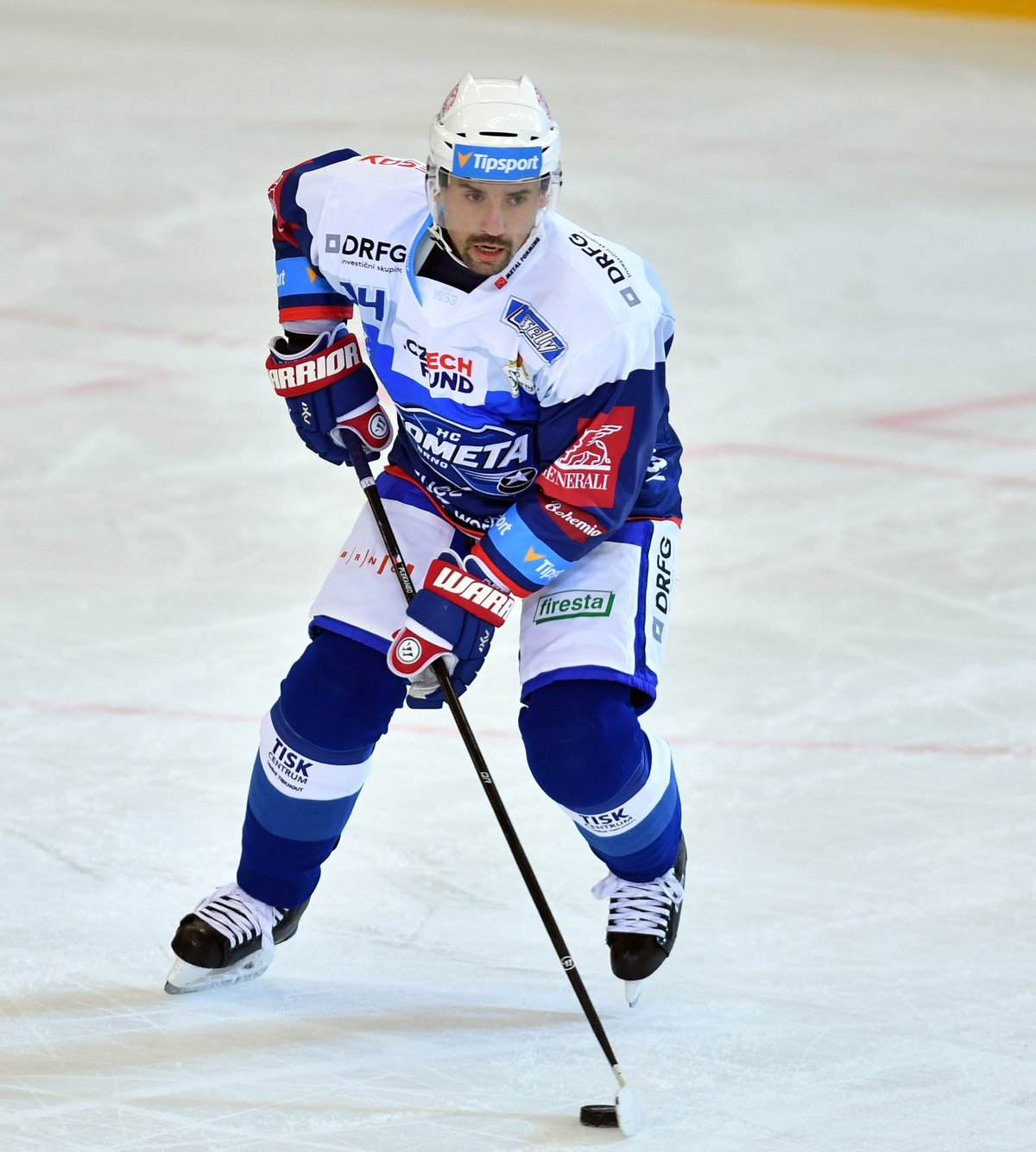 Zkušený hokejový centr Tomáš Plekanec se při své premiéře v dresu Komety Brno střelecky prosadil