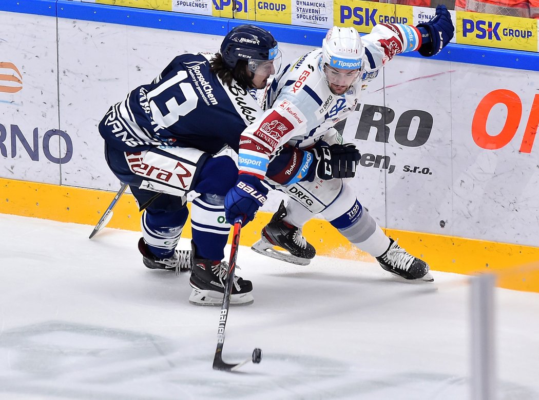 Brněnský střelec Petr Holík v zápase proti Vítkovicím