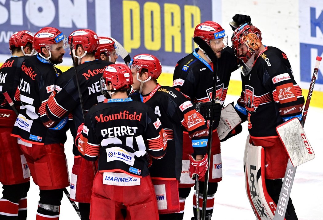 Hradečtí hokejisté slaví úspěšný vstup do předkola play off