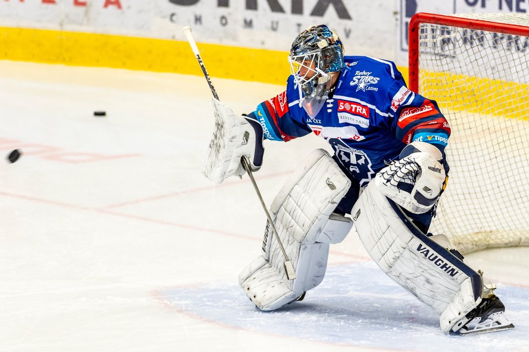 Slovenský brankář Jaroslav Janus poprvé v kladenském dresu