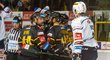 Radost hokejistů Litvínova ze vstřelené branky
