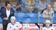 Trenér Petr Kořínek (vlevo) již vede plzeňské hokejisty pod dohledem bosse Martina Straky