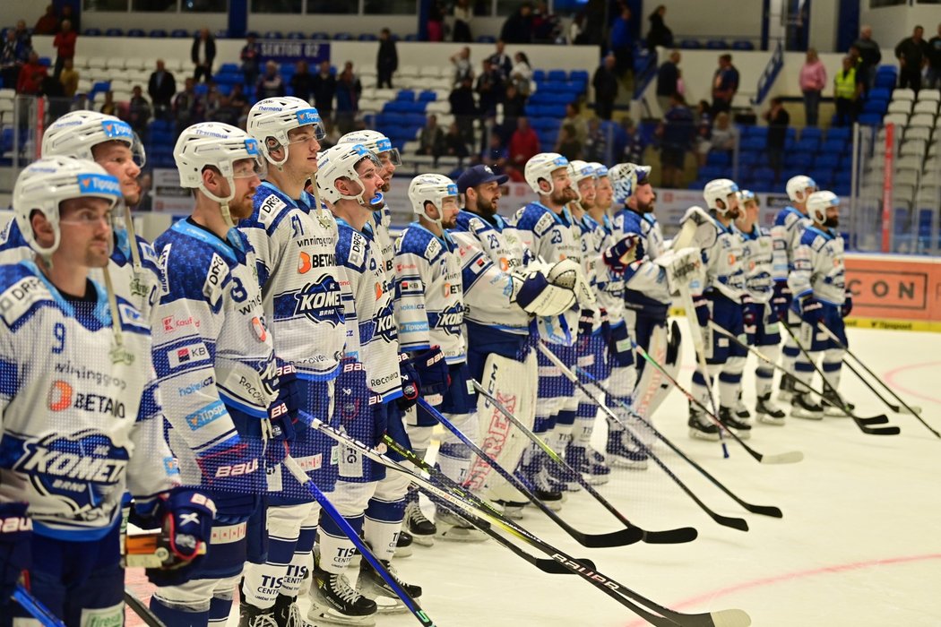 Brněnští hokejisté oslavují v Kladně druhé sezonní vítězství