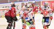 Pardubičtí hokejisté se radují z gólu