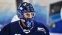 Brankář Aleš Stezka v barvách Komety Brno