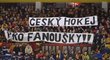 Protestní choreo hokejových fanoušků v Jihlavě