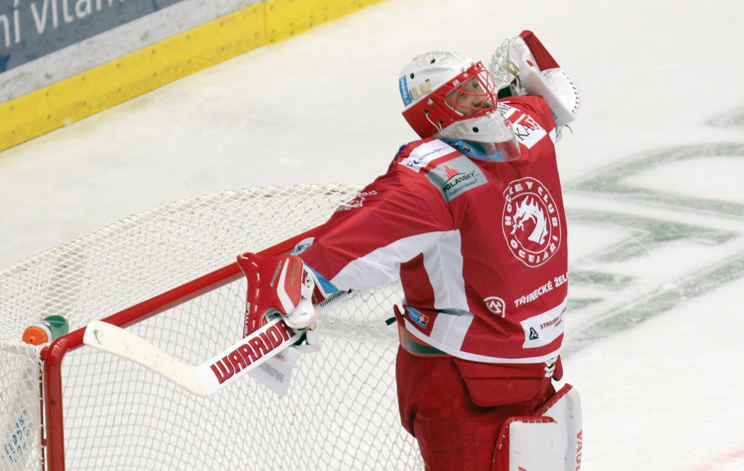 Třinecký gólman Šimon Hrubec dovedl svůj tým k výhře nad Plzní