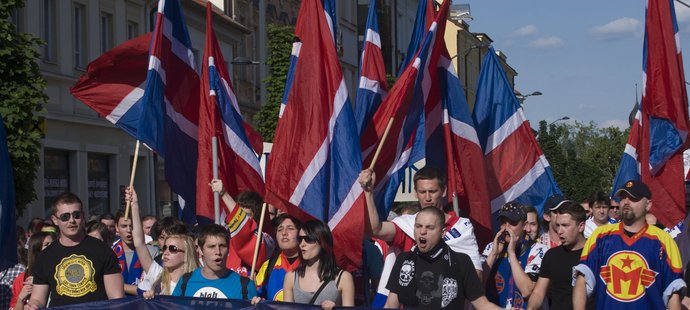 Fanoušci Budějovic protestují proti přesunu klubu do Hradce Králové