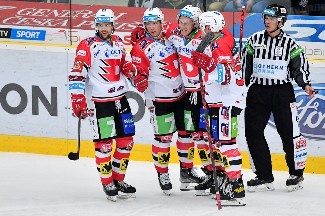 Pardubice slaví branku proti Liberci