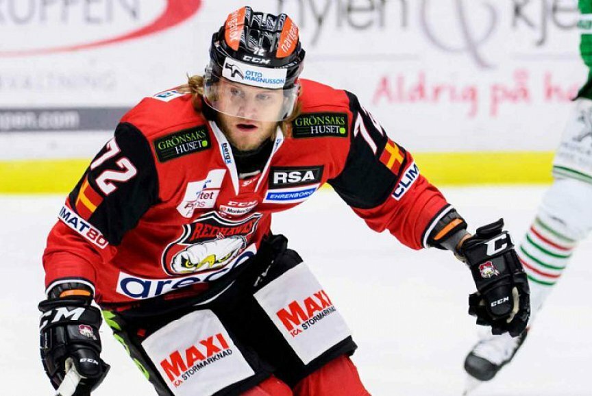 Dánský reprezentant Nicolai Meyer v dresu Malmö Redhawks