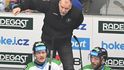 Hlavní trenér Mladé Boleslavi Richard Král během utkání proti Hradci Králové