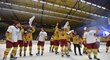 Jihlavští hokejisté si oslavy postupu do extraligy náležitě užili