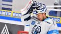 Liberecký brankář Petr Kváča proti Kometě Brno