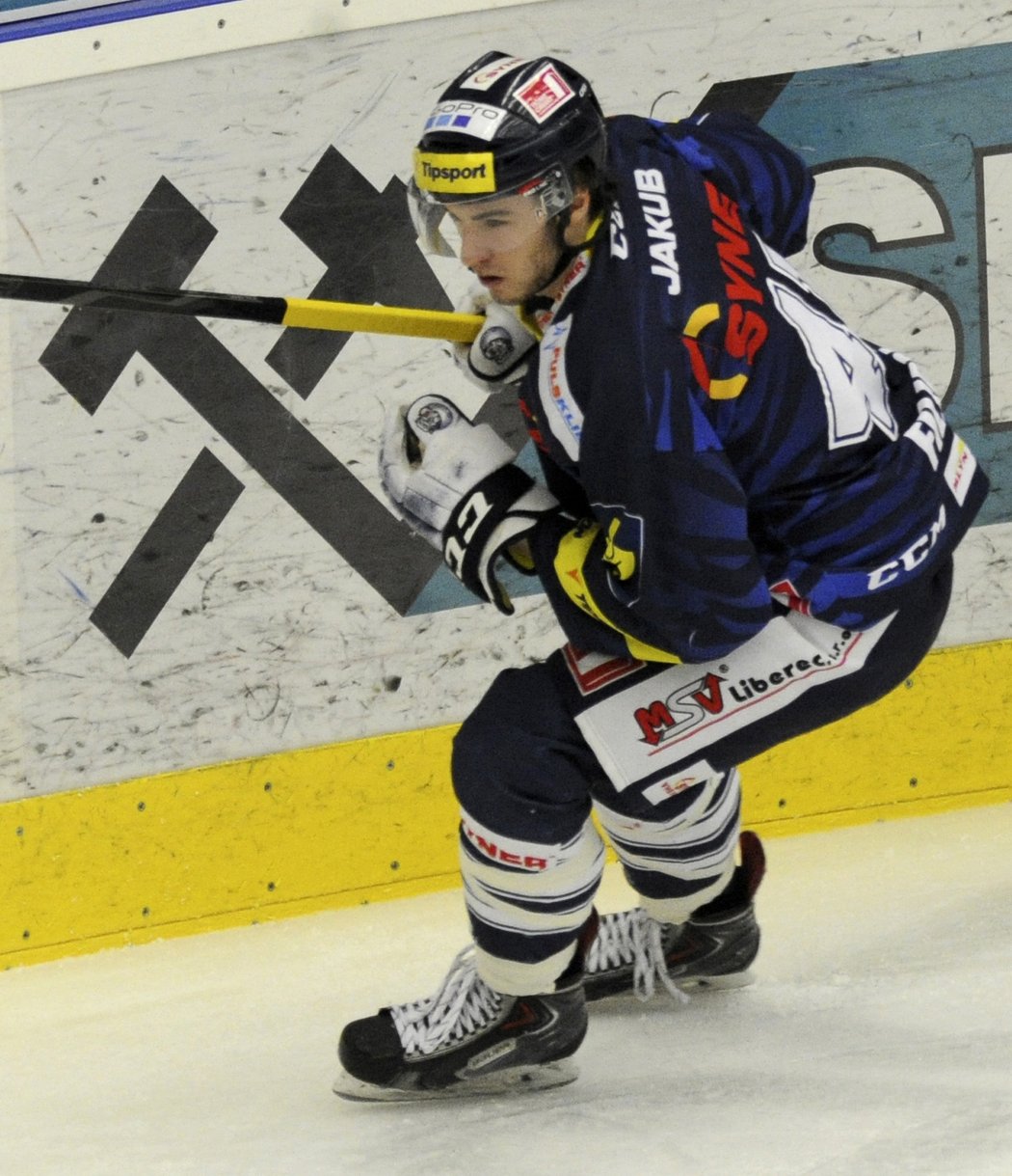 Liberecký hokejista Filippi se snaží udržet vedení svému týmu