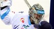 Liberecký brankář Lašák rozmlátil po prohraném utkání hokejku