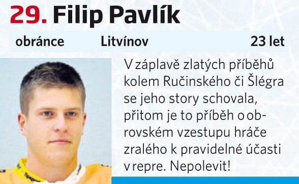 29. Filip Pavlík (Litvínov)