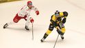 Nicolas Hlava z Litvínova v utkání proti Třinci