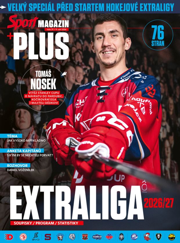 Už v pátek vychází Sport Magazín +PLUS k nové sezoně Tipsport extraligy Už v pátek vychází Sport Magazín +PLUS k nové sezoně Tipsport extraligy