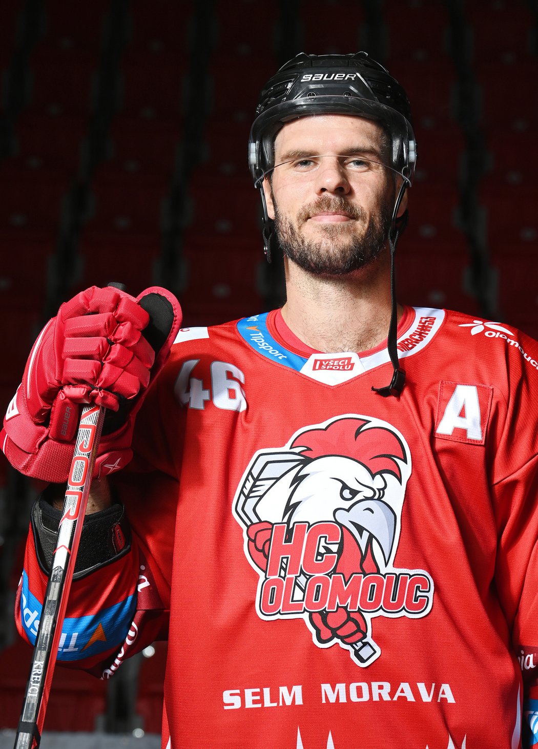 David Krejčí, hvězda z NHL pózovala pro Sport Magazín v olomouckém dresu