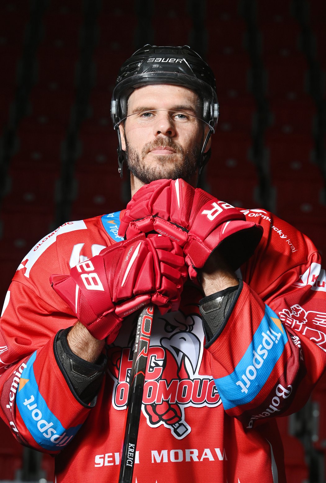 David Krejčí, hvězda z NHL pózovala pro Sport Magazín v olomouckém dresu