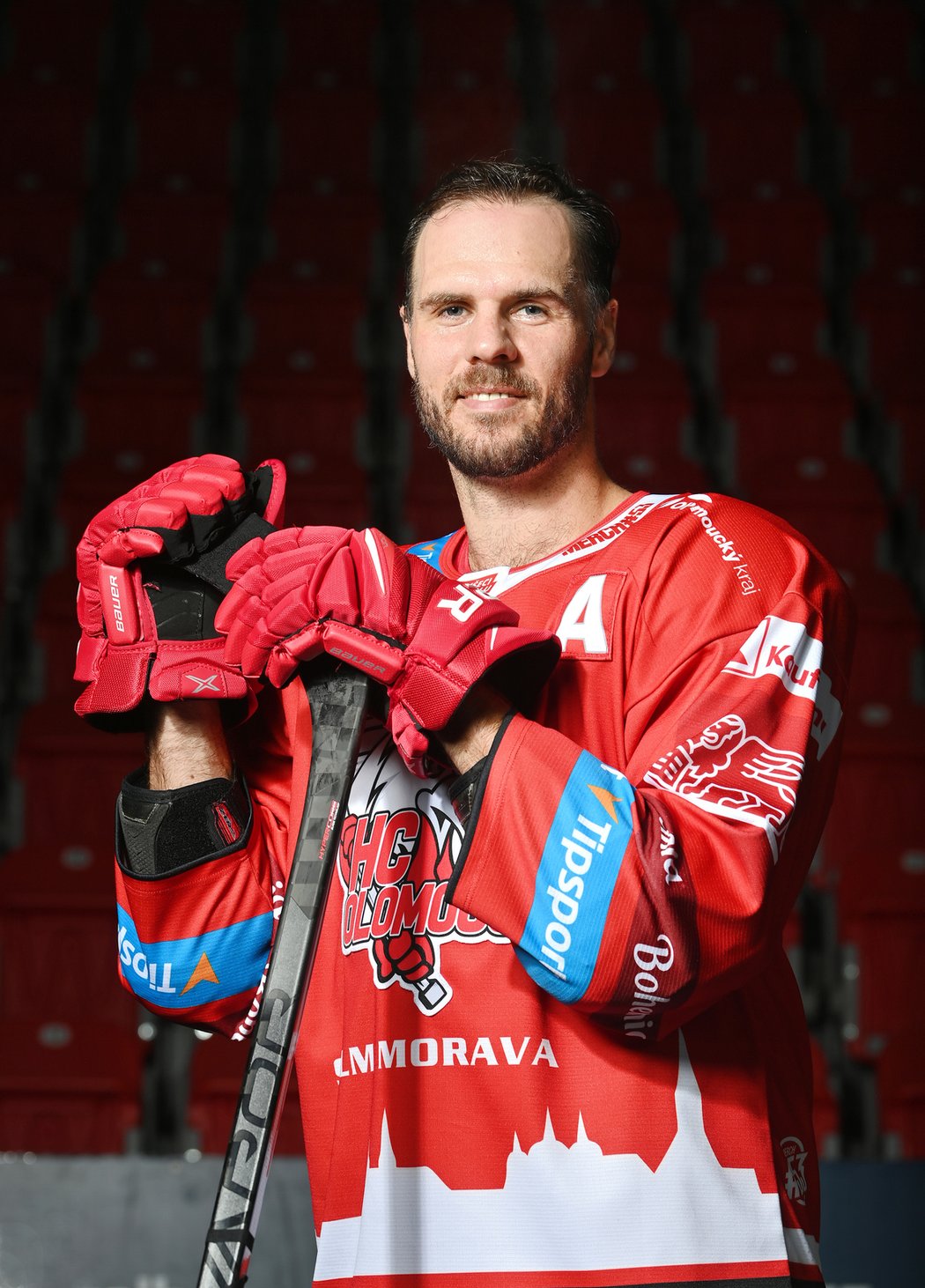 David Krejčí, hvězda z NHL pózovala pro Sport Magazín v olomouckém dresu