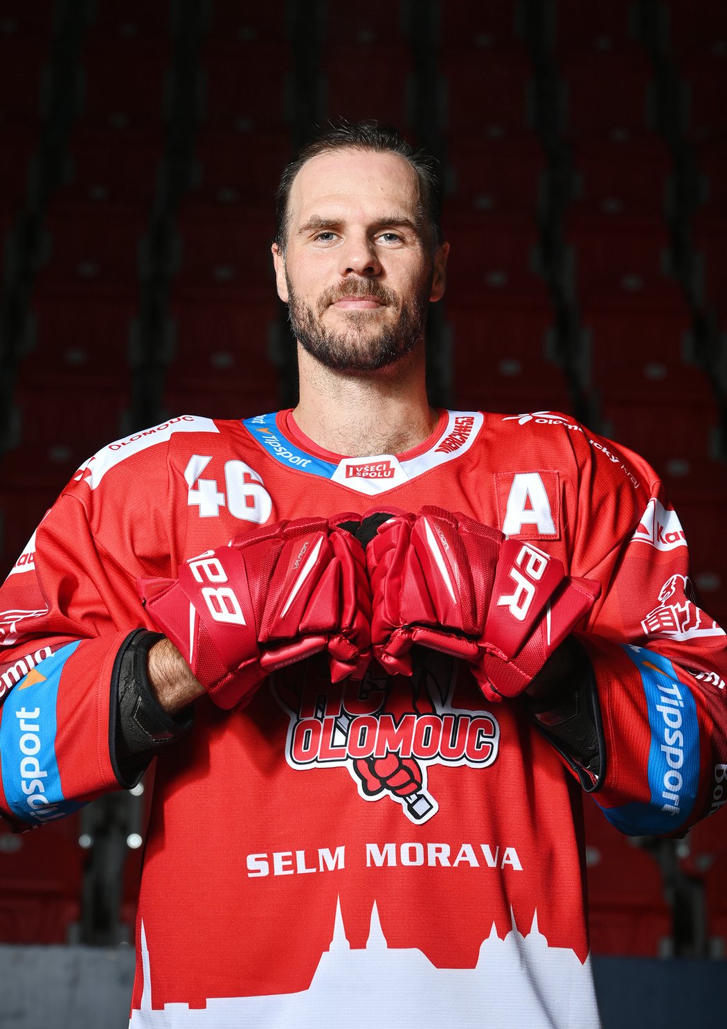 David Krejčí, hvězda z NHL pózovala pro Sport Magazín v olomouckém dresu