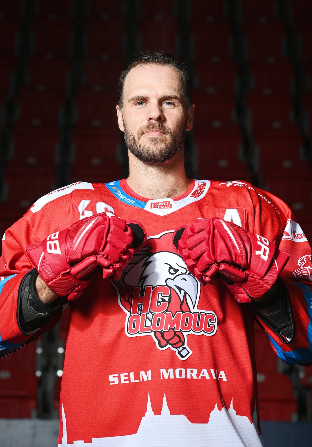 David Krejčí, hvězda z NHL pózovala pro Sport Magazín v olomouckém dresu