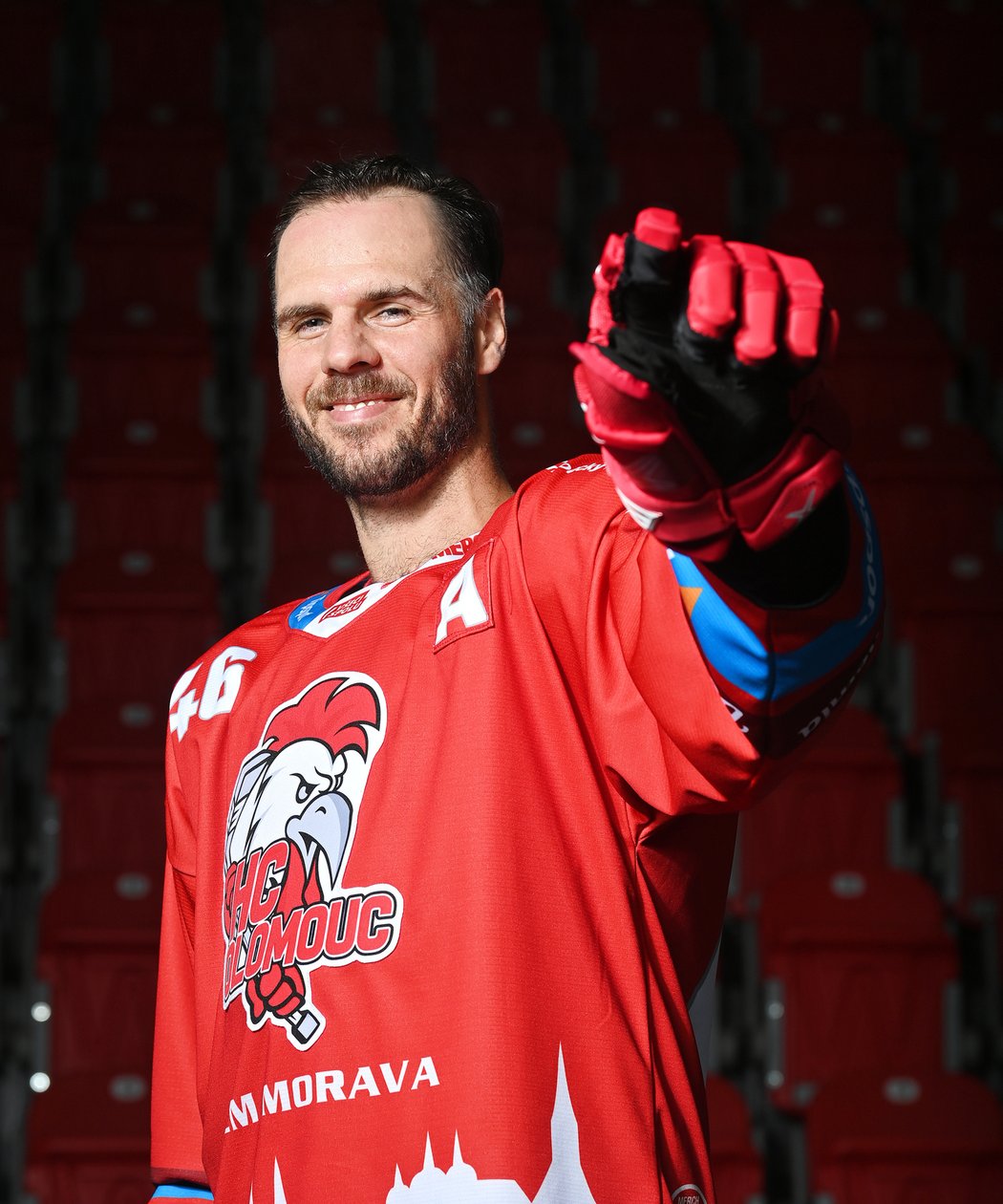 David Krejčí, hvězda z NHL pózovala pro Sport Magazín v olomouckém dresu