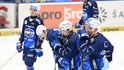 Zklamaní hokejisté Komety Brno po prohraném utkání v Olomouci