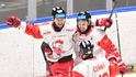 Olomoučtí hokejisté se radují z výhry nad Pardubicemi