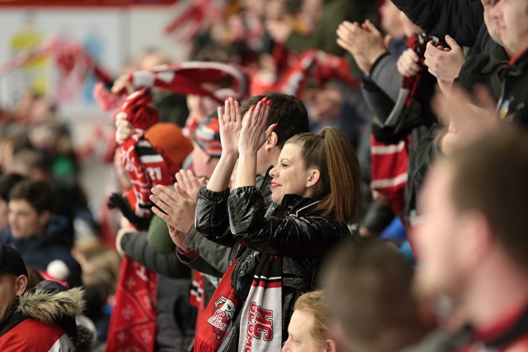 Fanoušci Olomouce se radují z gólu