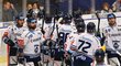 Vítkovičtí hokejisté oslavují vítězný vstup do čtvrtfinále play off