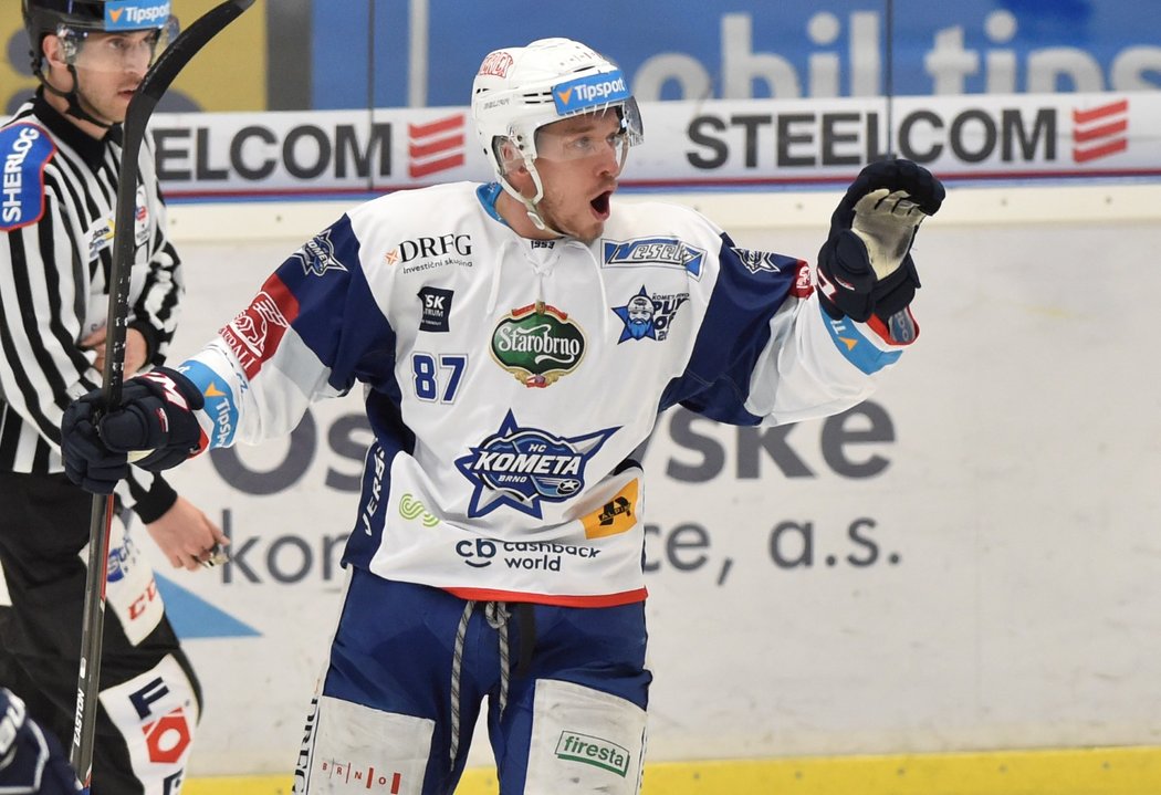 Marcel Haščák se zatím trefil v obou utkáních Komety v play off