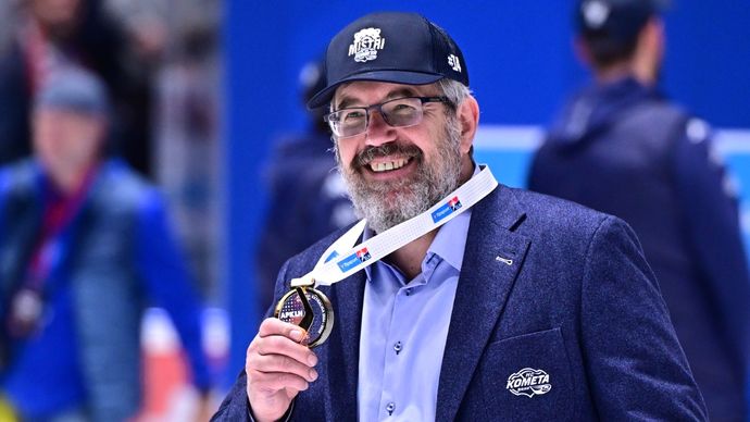 Trenér brněnské Komety Kamil Pokorný již se zlatou medailí
