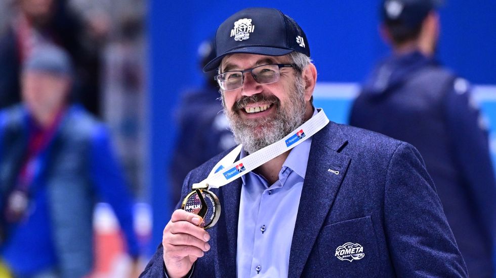 Trenér brněnské Komety Kamil Pokorný již se zlatou medailí