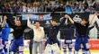 Brněnští hokejisté slaví postup s celou zaplněnou domácí arénou