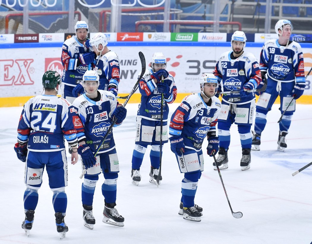 Hokejisté Komety Brno po brzkém vyřazení v play off