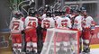 Olomoučtí hokejisté oslavují postup do čtvrtfinále play off