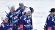 Hokejisté Komety Brno smutní po prohře 2:5 v pátém semifinálovém utkání na ledě Liberce