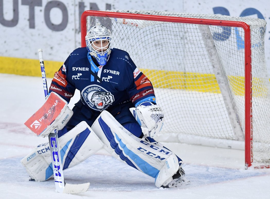 Liberecký fantom Petr Kváča si zachytá první finále play off