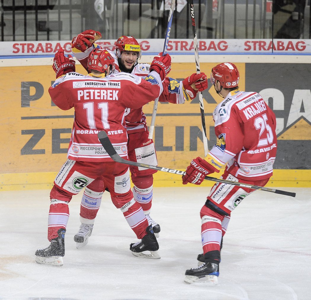 Třinec otočil zápas na Slavii a srovnal stav série na 3:3